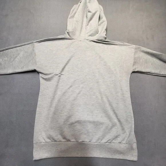 Homies New York Hoodie Womens L Gray Pullover Sweatshirt Long Sleeve Lightweight - Picture 7 of 7